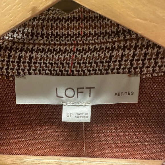 Loft  Brown Plaid Dress - Picture 6 of 10